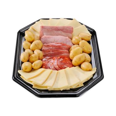 Raclette mit Wurstwaren und Grenailles-Kartoffeln