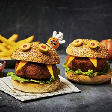 Halloween burger