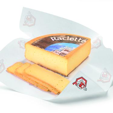 Raclette-Käse aus Savoyen mit Bärlauch